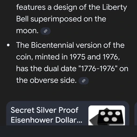 Commemorative Eisenhower Dollar Coin in Display Case - Picture 6 of 6